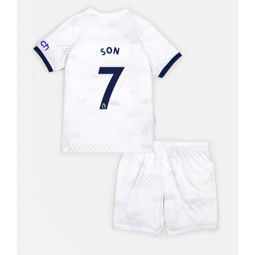 Tottenham Hotspur Son Heung-min #7 Domaci Dres za djecu 2023-24 Kratak Rukav (+ Kratke hlače)